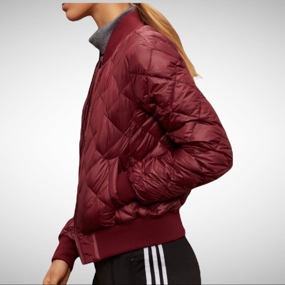 Aritzia TNA Down League Bomber Cranberry Small